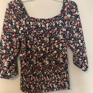 floral blouse